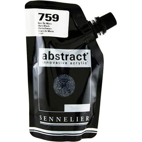 Peinture acrylique en sachet - Noir de mars - 500ml - Sennelier