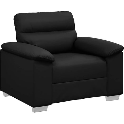 Fauteuil relax  Fauteuil noir 100x81x84 cm similicuir (1/5)