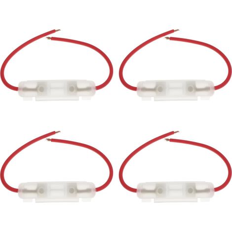 4 x 15A Motorcycle Glass Fuse Holder for 30 x 6 mm Fuses (1/5)