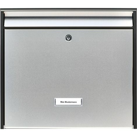 BURG-WÄCHTER Boîte aux lettres Oxford 6877B+S Acier inoxydable Argenté (1/4)