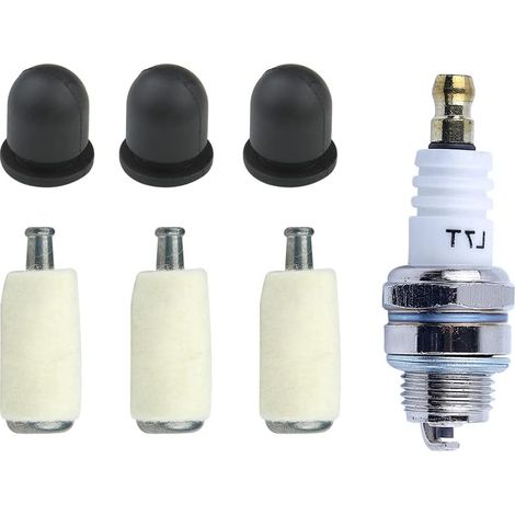 Kit de filtre à carburant et bougie, bouton de bougie pour moteur de taille-haie Kawasaki Td18 Td24, / (1/5)