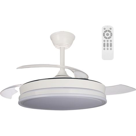 Ventilador LED aspas plegables Surpino Blanco CCT Dim (45W) (1/5)