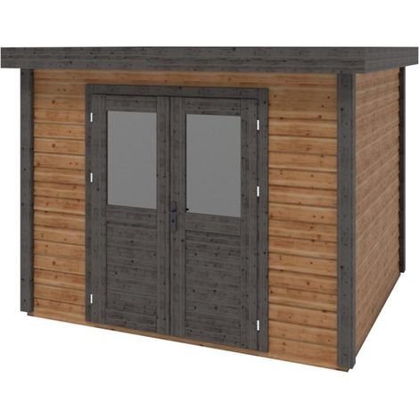 Casetta da giardino in legno Aura 3.09x2.59 m - 8 m2 - 28 mm - impregnata - 000120 (1/3)