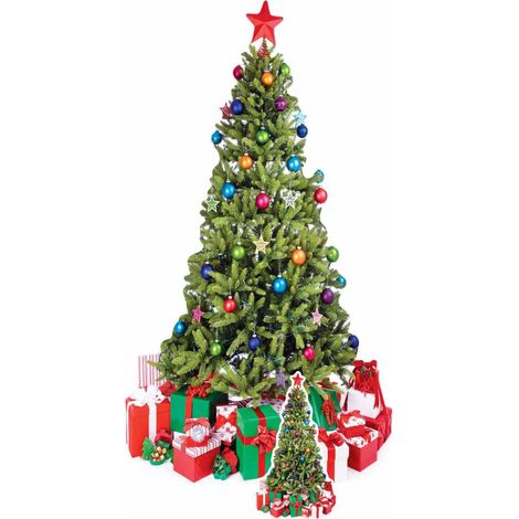 Figurine en carton Sapin de Noël 178 cm (1/4)