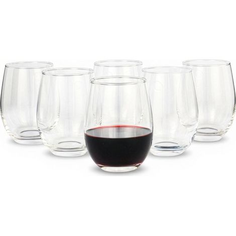 Verres à Vin Rouge sans Pied, Lot de 6 Pièces, 53,2cl, Compatible Lave-Vaisselle (1/5)