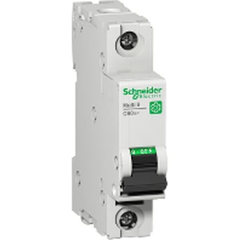Interruptor C60N de SCHNEIDER 1 polo, 6A, protección UL1077, compacto y eficiente.
