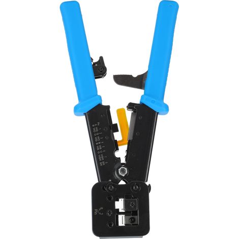 Netzwerkzange mit Ratschenmechanismus, Ethernet-Kabelabisolierer, Crimpzange mit Kristallkopf 2KT-3764A (1/5)