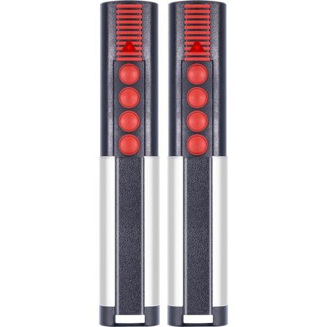 Lot de 2 télécommandes sans fil pour porte de garage 434,42 MHz Compatible avec télécommande 4014 TX03-434-2, 4022 TX03-434-2, 4013 TX02-434-4-XP 4 canaux (1/5)