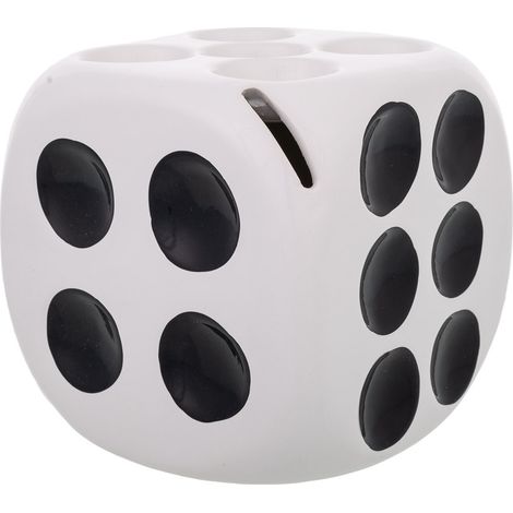 Hucha dado blanca 12,5x12,5x12,5 (1/4)