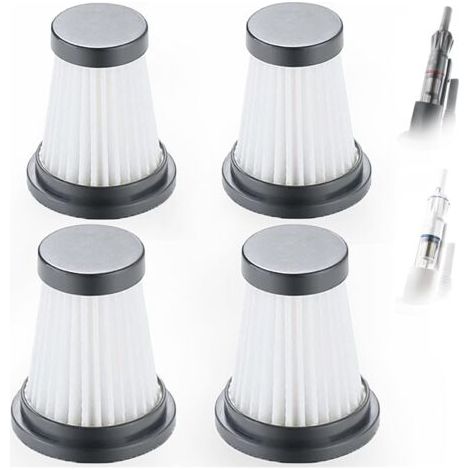 Lot de 4 filtres HEPA de rechange pour aspirateur sans fil pour Moosoo K12 K12 Pro K13, pour Genius Invictus One 1.0 X7 / 2.0 (1/4)