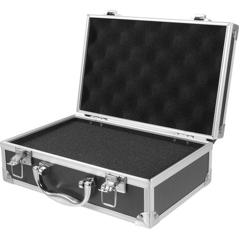Coffret à Outils en Alliage D'aluminium Léger Mécanisme de Verrouillage Sécurisé, Petite Malette Portable pour Rangement et Transport D'outils (1/5)