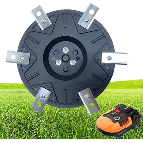 Plateau de réglage à 6 lames, plateau de coupe en plastique renforcé de fibres de verre, plateau tournant compatible avec Worx Landroid M500 M700 WR167E WR141E et Vision M600 (1/5)