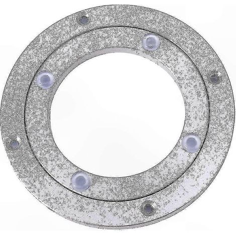 Support de rotation robuste en alliage d'aluminium, roulement pivotant pour table tournante, charge lourde, usage industriel et domestique, diamètre variable, kit de 1 pièce. (1/5)