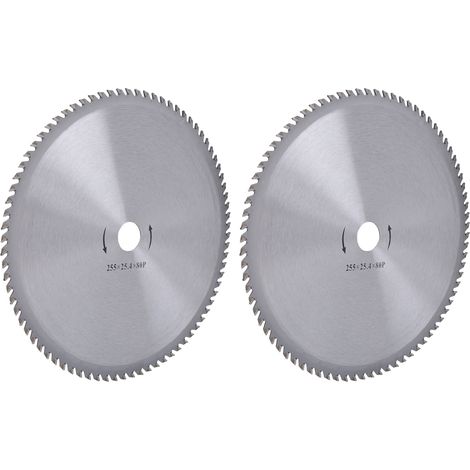 2 lames circulaires pour débroussailleuse 25,4 cm 80 dents accessoire tondeuse coupe-herbes (1/5)