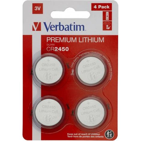 LITHIUM BATTERY CR2450 3V 4 PACK