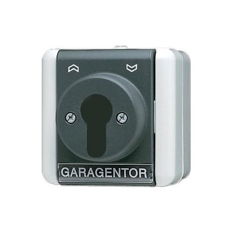 Jung Interruptor de llave, pulsador (conmutador), 1 polo, IP 44, WG 800 833.18 W