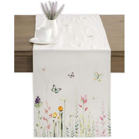 Botanical Fresh Tischläufer für Partys Abendessen Urlaub Küche Frühling/Sommer (33cm x 183cm) (1/5)