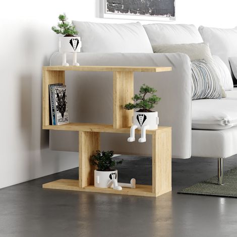 Decortie Homemania Modern Side End Coffee Table Multipurpose  H 60cm 5 Tier -  Oak
