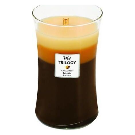 Woodwick - scented candle trilogy fireside redwood sandalwood clove 609 g 6090g (1/4)