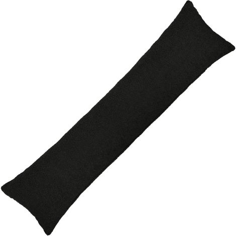 vidaXL Housse de coussin HEERLEN Noir 40 x 145 cm Bouclé - maison aménagement maison (1/5)