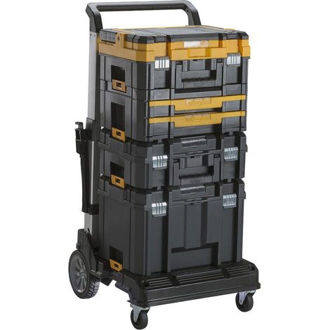 Dewalt Tstak Boxes DWST1-71195 DWST1-70702 DWST1-70704 + DWST1-71196 Trolley