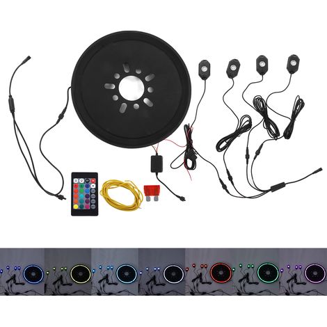 Kit de feu stop de roue de secours RGB avec télécommande, lampe de châssis, remplacement universel pour Wrangler (1/5)