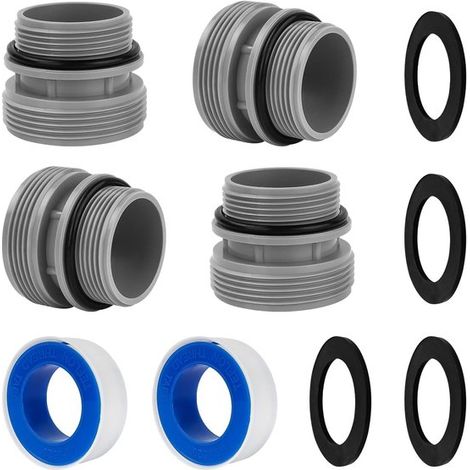 Schlauchverbinder – 4 Stück, 4560, 40 mm auf 1 1/2 Zoll, geeignet für Intex- und Coleman-Pumpen (1/5)