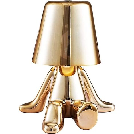 Art Deco table lamp with touch control – Dimensions 9 x 10 x 19 cm – Tricolor light – 12-hour battery life (1/5)