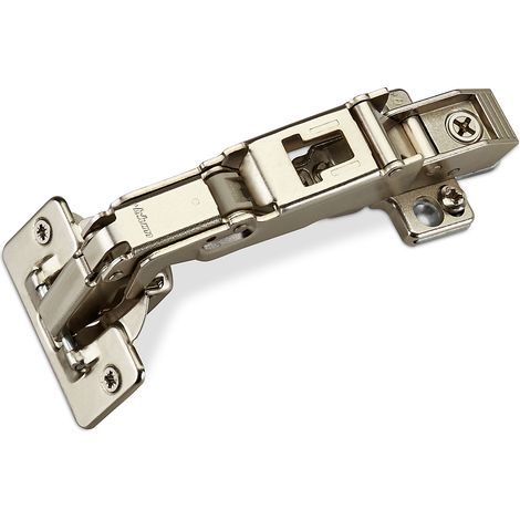 Blum Weitwinkelscharnier 170° 71T6580 mit Feder Eckanschlag inkl. Montageplatte mit Exzenterverstellung Möbelscharnier Schrankscharnier (1/2)