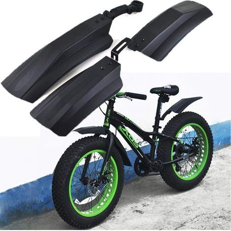 Garde-Boue de vélo de Neige 20 Pouces 26 Pouces Fat Bike Fender 2pcs Garde-Boue Avant Avant pour vélos VTT Vélo Garde-boues de vélo (1/5)
