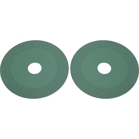 Lot de 2 lames de scie diamant incisives résistantes à la chaleur, disques de coupe en verre vert foncé pour carrelage, céramique et jadestone (1/5)