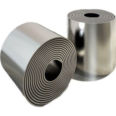Silver self-adhesive wall skirting board, 10 x 500 cm, flexible and easy to install (floor, wall, corner), waterproof and easy to install. (1/5)