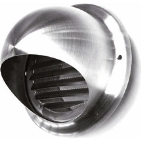 Grille de ventilation ronde fixe en acier inoxydable Ø125 mm  Grille pour conduits et extraction d'air (1/5)