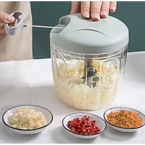 Manueller Gemüseschneider Handbetriebener Draht Gemüseschneider, Zwiebelschneider für Gemüse und Obst 900 ml Fassungsvermögen manuell bedienbarer (1/5)