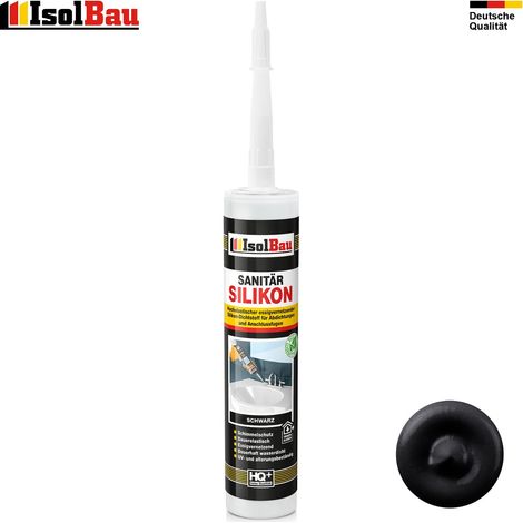 IsolBau Sanitärsilikon Schwarz 1 x 300 ml (1/5)