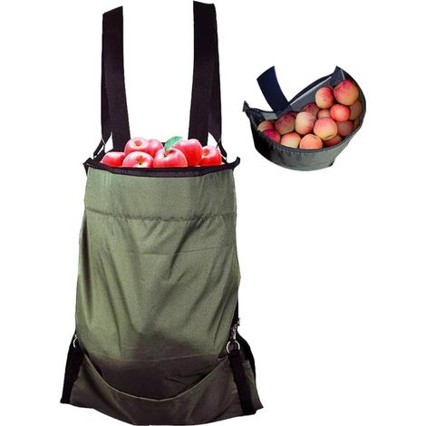 Tablier de Cueillette de Fruits - Sac de Cueillette de Fruits et Légumes en Tissu Oxford Imperméable et Durable pour le Stockage Des Fruits - Tablier pour le Verger, La Ferme et le Jardin (1/5)
