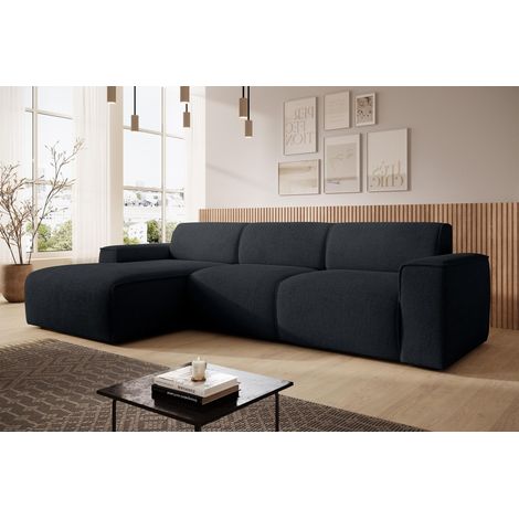 AX LIVING Couch Sofa L Form Didim mini Dunkelgrau 310 cm breit, stilvoll L