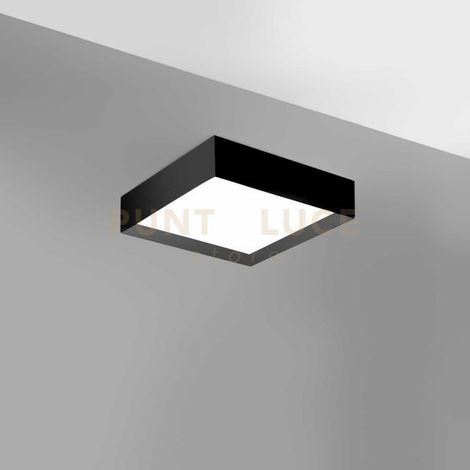 AOI P/P - PLAFONIERA ALLUMINIO NERO A LED 3000-4000K 1900-2000lm 30W DIMMERABILE