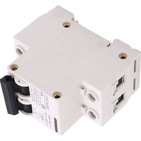 Disjoncteur miniature BAOYIDZ47X-63 6A 400V AC/DC 2P pour systèmes photovoltaïques à panneaux solaires, montage sur rail DIN (1/5)