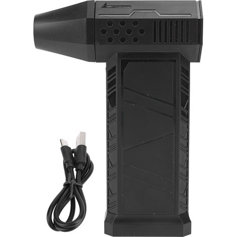 Turbofan ventilateur 3 vitesses réglage moteur sans balais haute vitesse 45 m/s fort débit d'air Portable Jet sec noir (1/5)