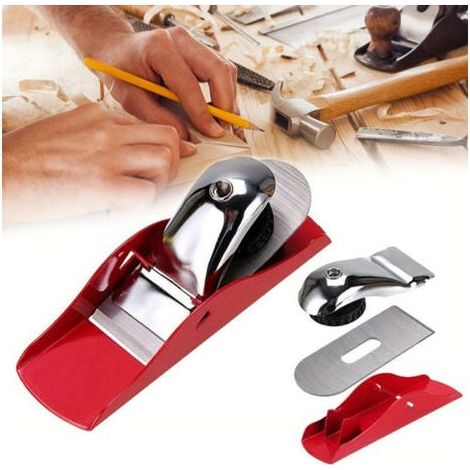Rabot à main, 1pc Mini raboteuse à bois en acier SK5, outil à main de bricolage pour charpentier à bois, (1/4)