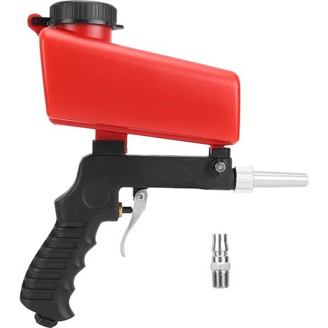 Pistolets de sablage pneumatique industriel tout aluminium réglable pour décapage et nettoyage, outil à air comprimé (1/5)
