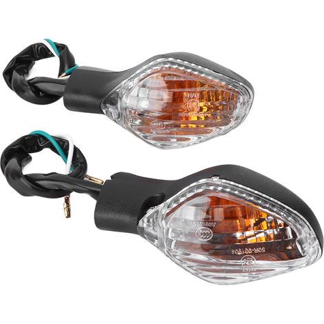 Clignotants LED Moto 12V Indicateurs Transparents Compatibles Honda CBR500 CBR650 CTX700 CRF250L NC700/750 MSX125 Feux De Signalisation Avant/Arrière (1/5)
