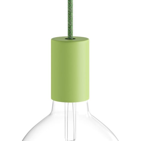 Creative-cable italia kit bicchierino attacco e27 verde prato kbm4367ve