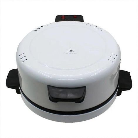 Four à pizza électrique d'intérieur double face avec grill, plaque de cuisson pour steak, pain et pizza, avec voyant lumineux et prise européenne. (1/5)