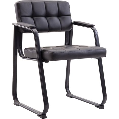 Chaise de visiteur Canada B similicuir Noir (1/5)