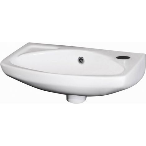 Nuie Melbourne Wall Hung Cloakroom Basin 450mm Wide - 1 Tap Hole (1/5)