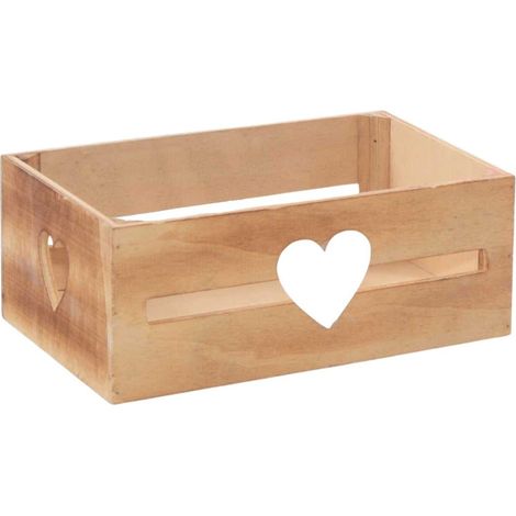Cassetta in abete brunita, 22x15H9 cm (kit da 10)