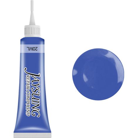 Colorant pour cuir automobile JAYSUING, manteau en cuir, chaussures en cuir, sièges en cuir de voiture, colorant de rénovation pour cuir, bleu. (1/3)