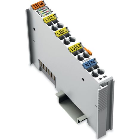 Wago 3-Phasen-Leistungsmessmodul 750-494, 480V 1A, Polycarbonat/Polyamid 6.6, lichtgrau (1/4)